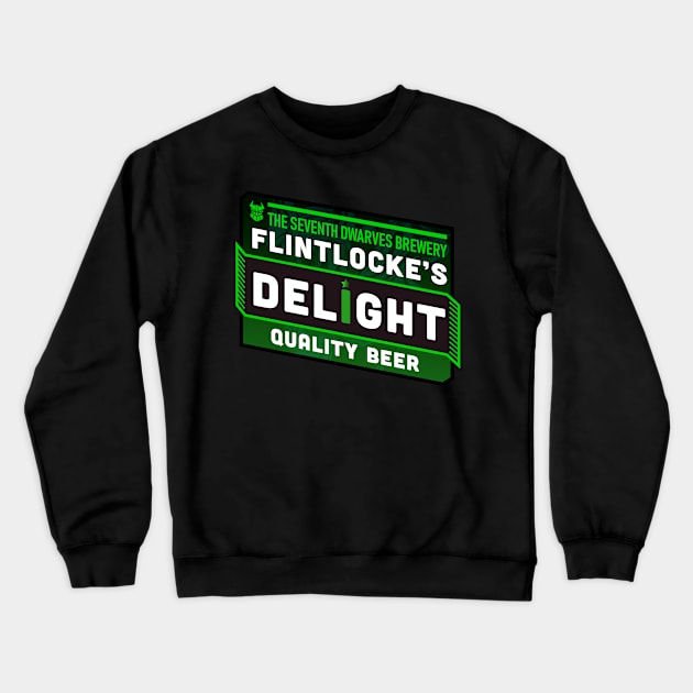 Deep Rock Galactic Flintelocke's Delight Beer from the Abyss Bar Crewneck Sweatshirt by Arnieduke